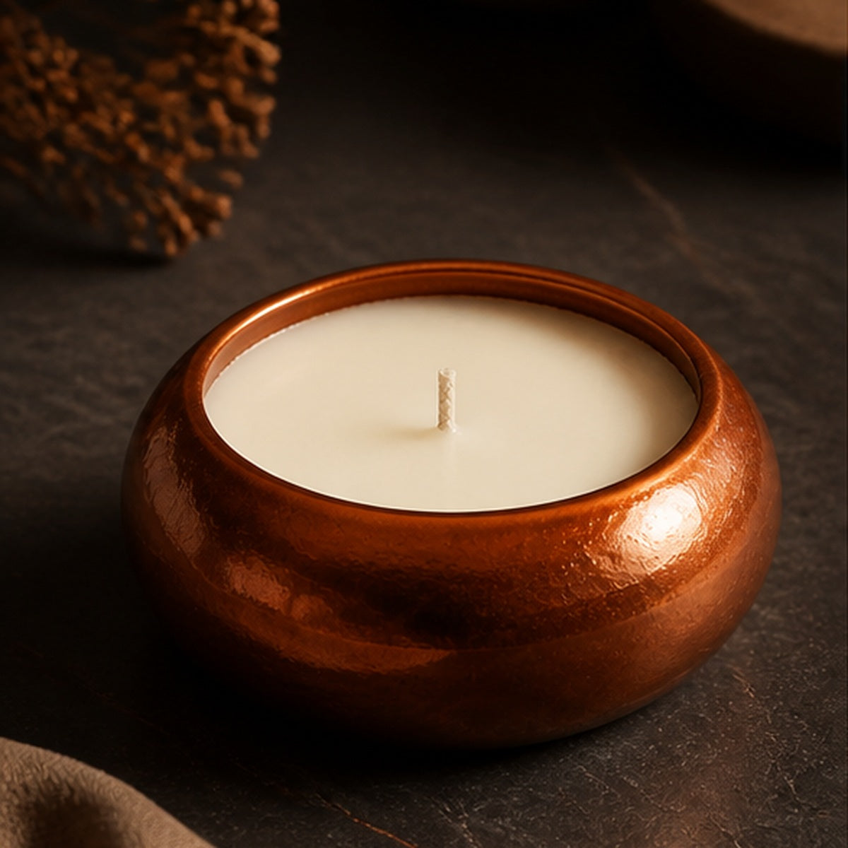 Aveirio Copper Dusk Observatory Candle lifestyle view