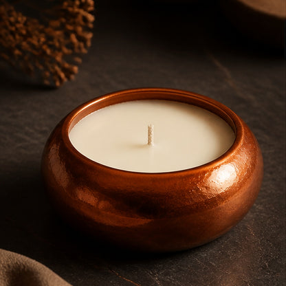 Aveirio Copper Dusk Observatory Candle lifestyle view