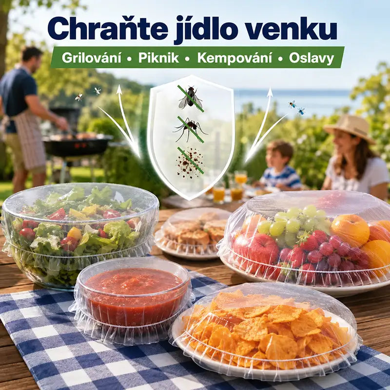 FreshShield™ Elastická sada krytů na potraviny – Udržuje potraviny čerstvé