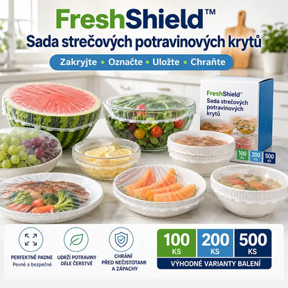 FreshShield™ Elastická sada krytů na potraviny – Udržuje potraviny čerstvé