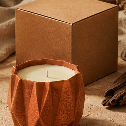 Aveirio Ember Atlas Scent Candle gift packaging view